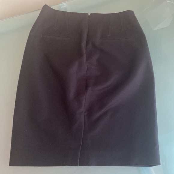 J Crew Skirt J. Crew Black COTTON No. 2 Pencil Skirt with Stretch Size 00 - Picture 3 of 4